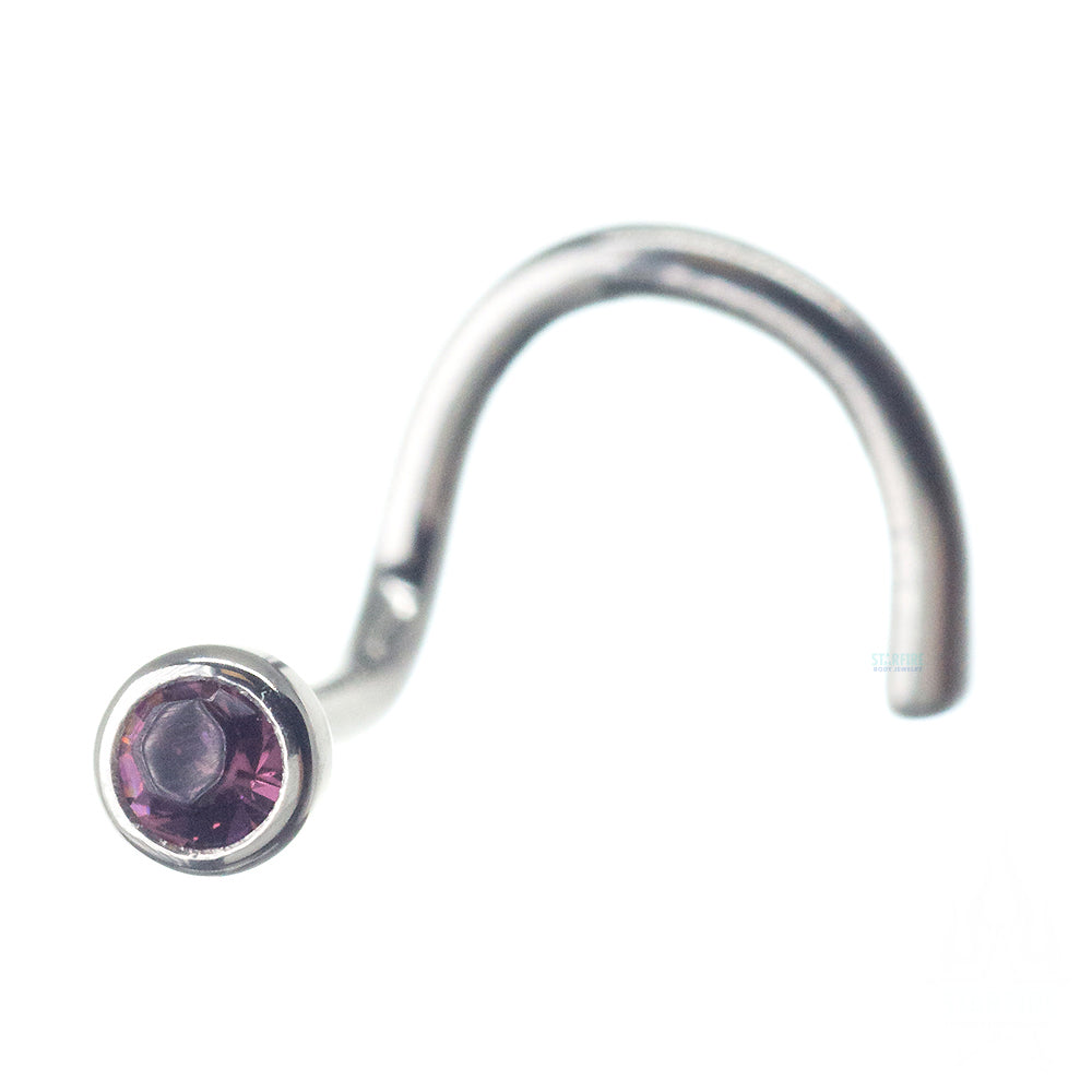 Demi Bezel-Set Crystal Nostril Screw