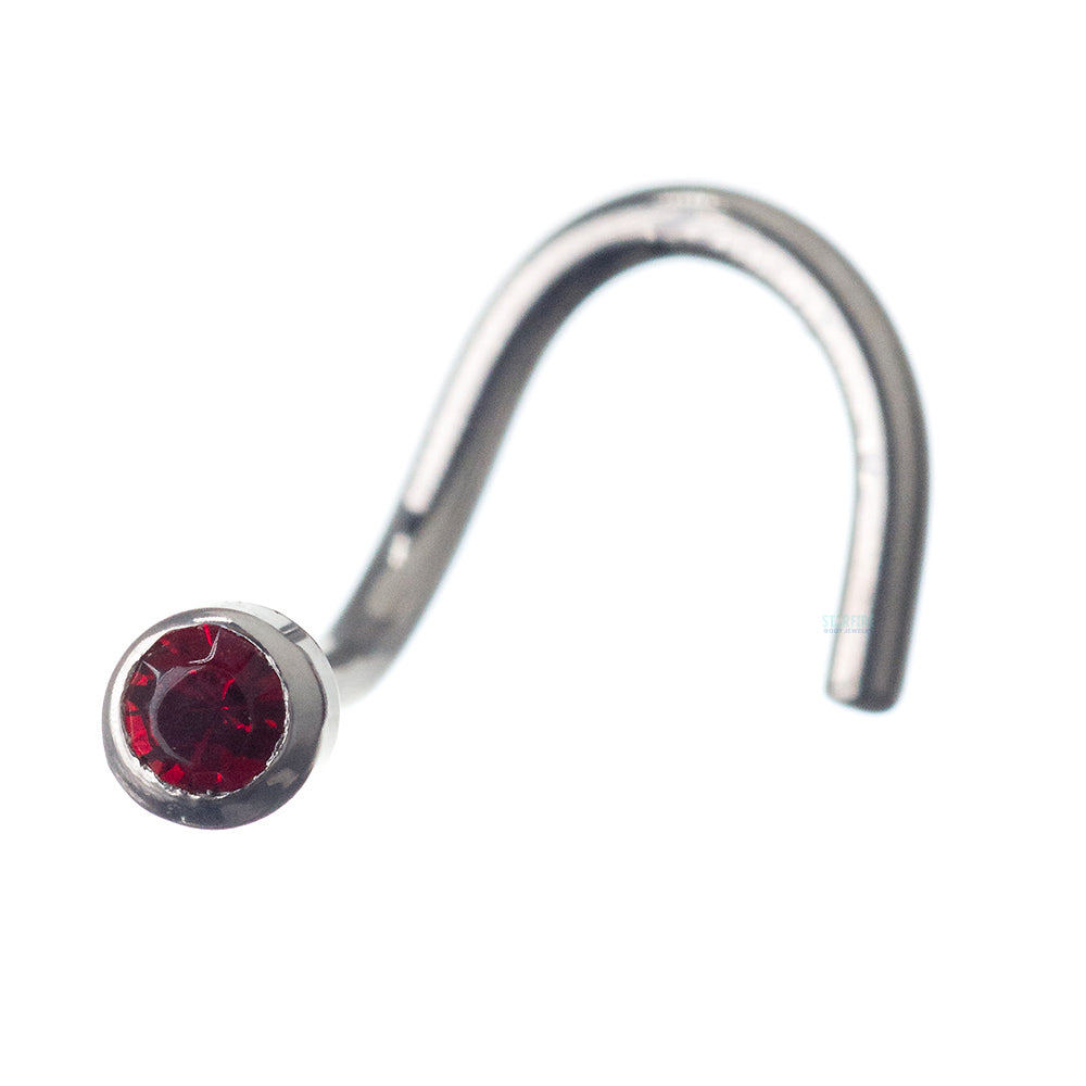 Demi Bezel-Set Crystal Nostril Screw