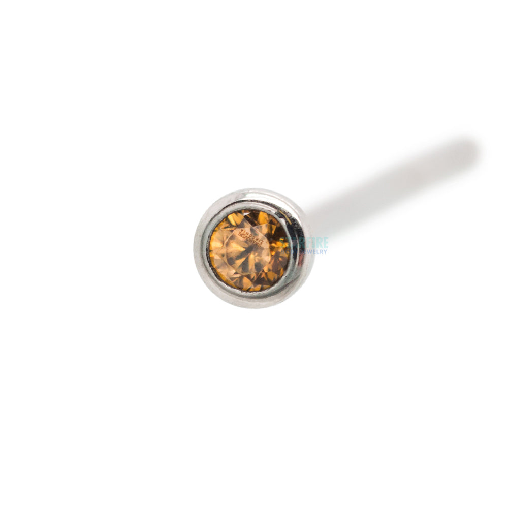 Demi Bezel-set Faceted Gem Nostril Screw