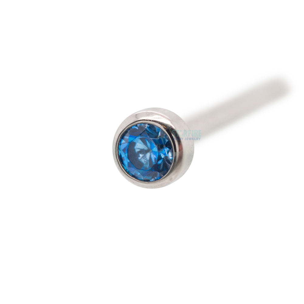 Demi Bezel-set Faceted Gem Nostril Screw