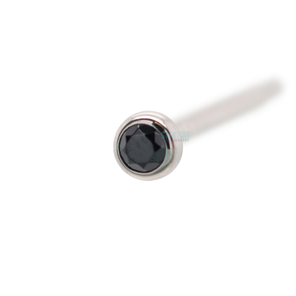 Demi Bezel-set Faceted Gem Nostril Screw