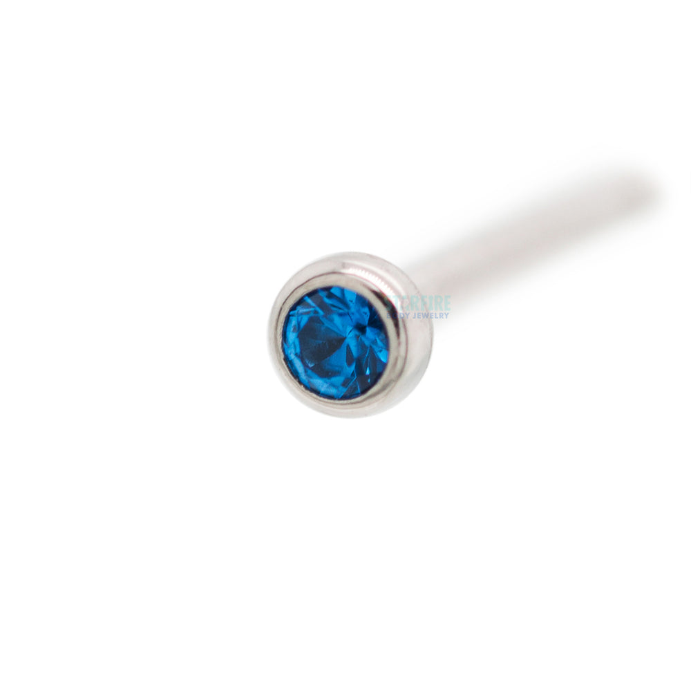 Demi Bezel-set Faceted Gem Nostril Screw