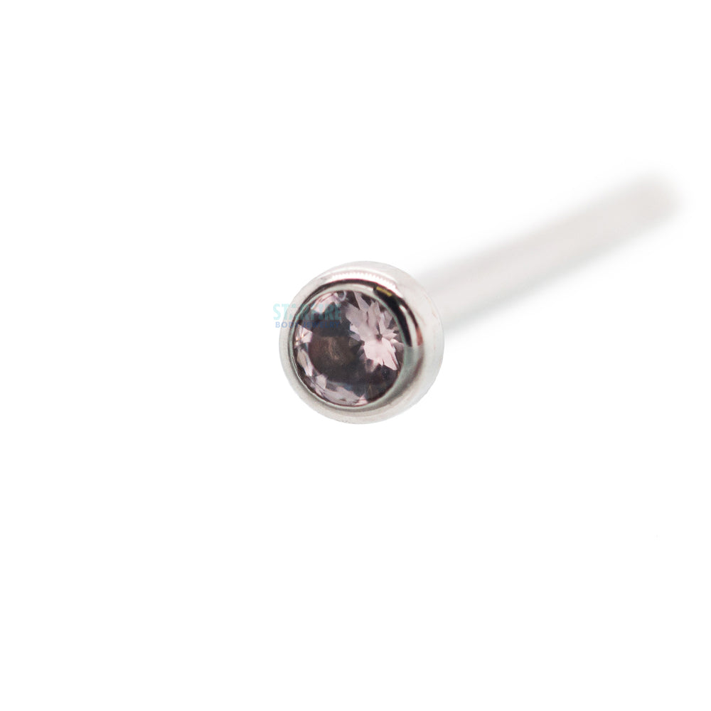 Demi Bezel-set Faceted Gem Nostril Screw