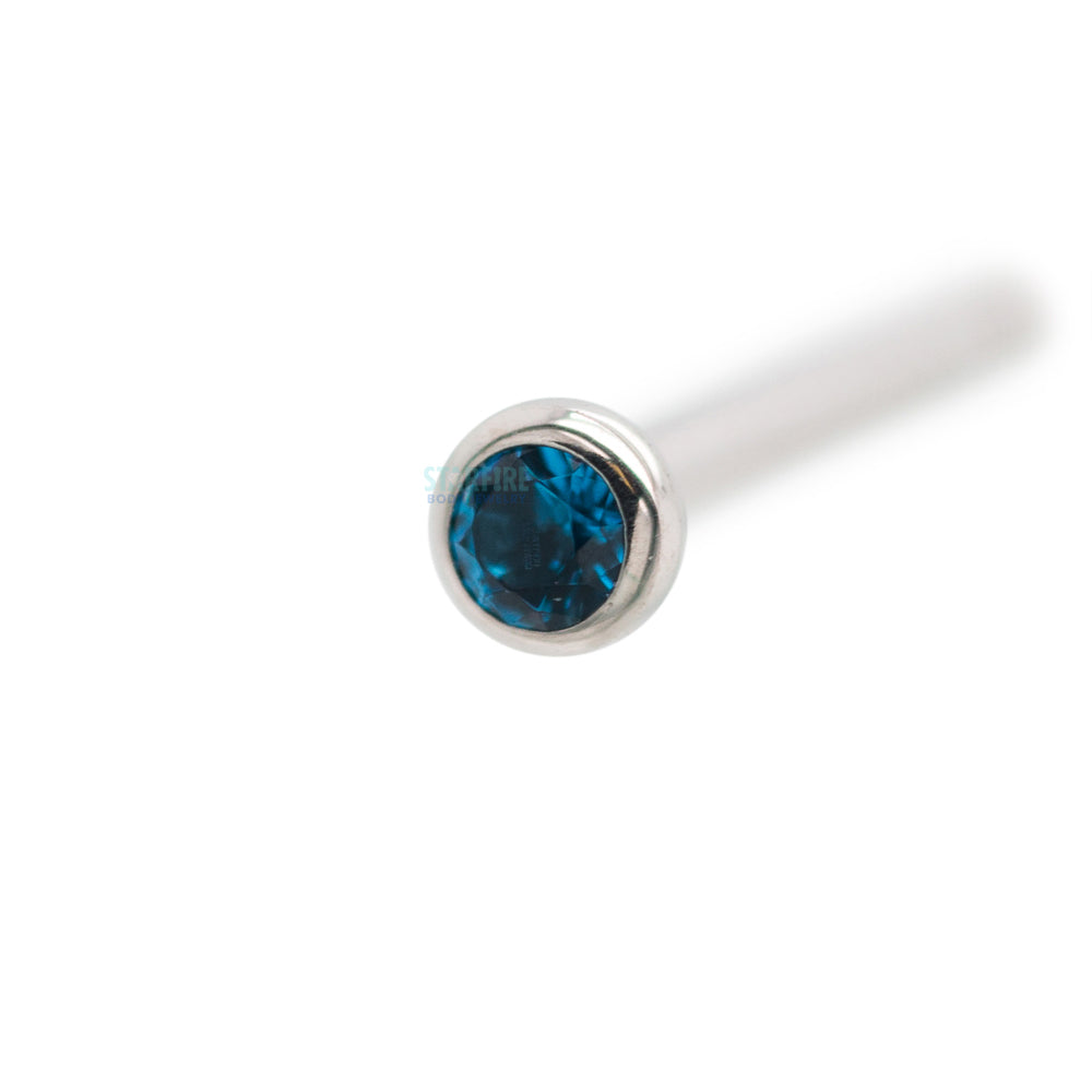 Demi Bezel-set Faceted Gem Nostril Screw
