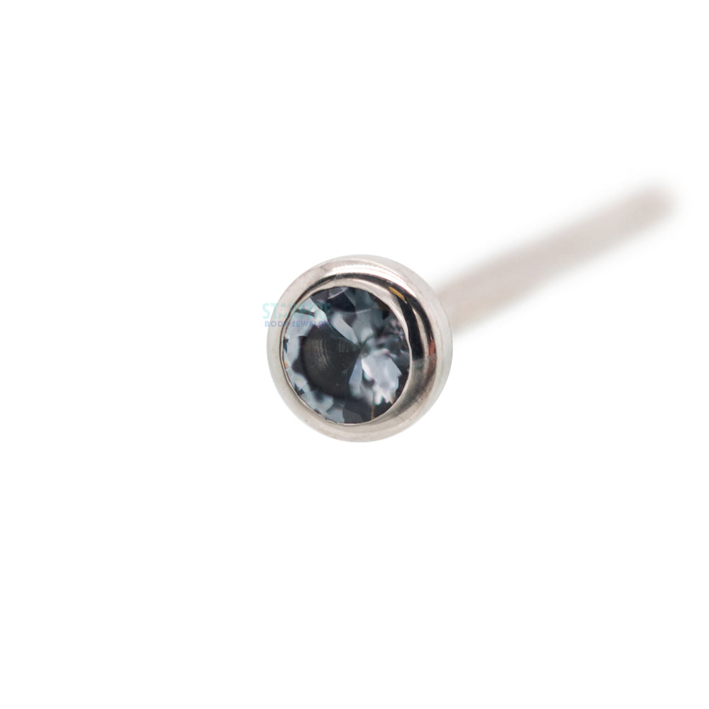 Demi Bezel-set Faceted Gem Nostril Screw