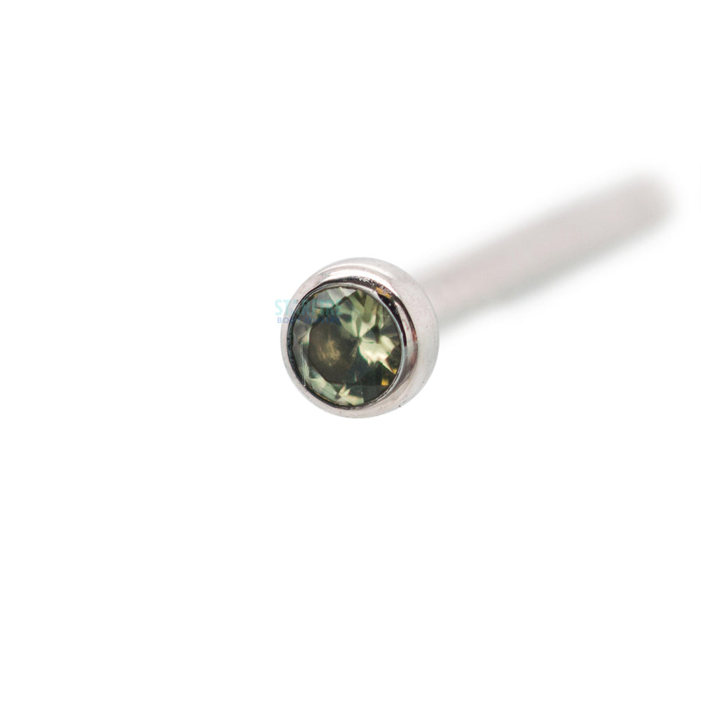 Demi Bezel-set Faceted Gem Nostril Screw