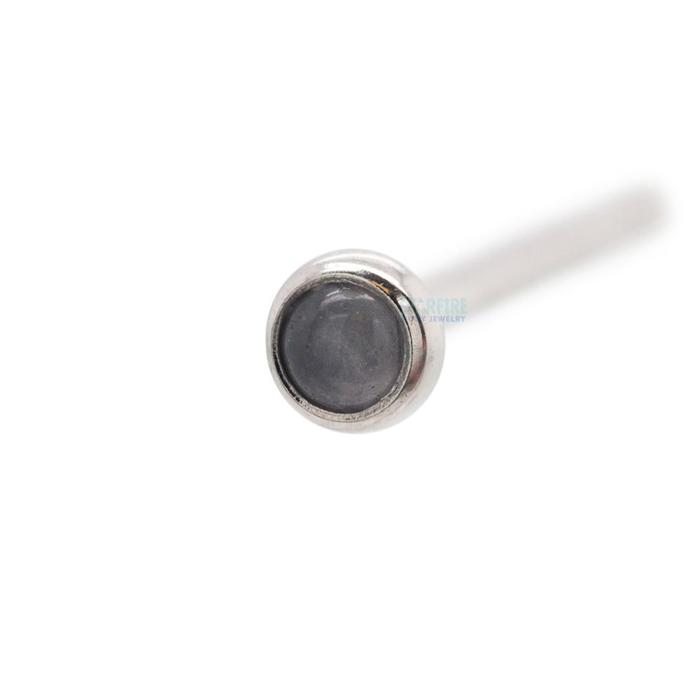 Demi Bezel-set Natural Stone Nostril Screw