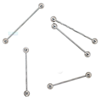 Titanium Straight Barbell - HP – High Polish