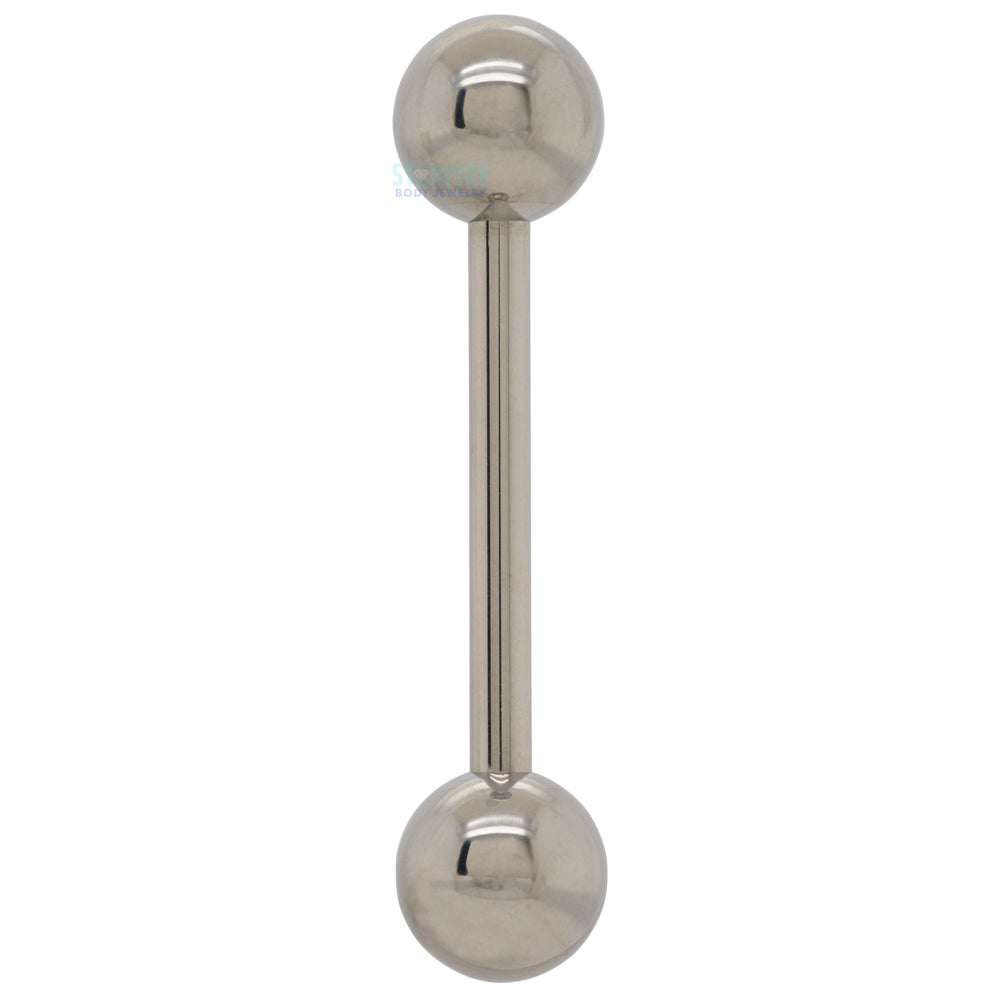 Titanium Straight Barbell – High Polish