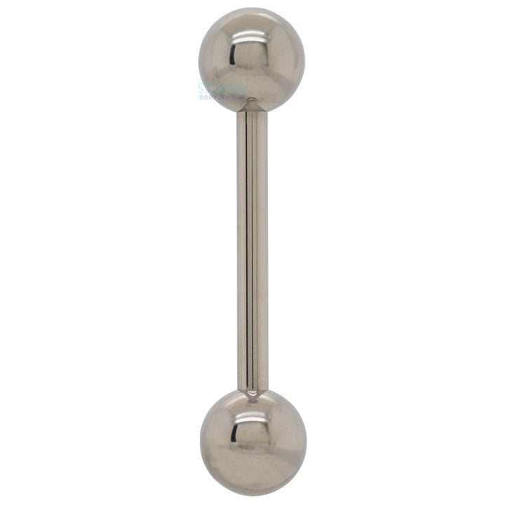 Titanium Straight Barbell – High Polish