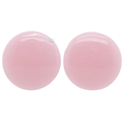 Glass Color Front Plugs - Cotton Candy