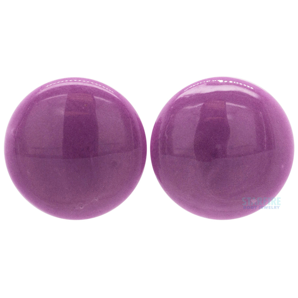 Glass Color Front Plugs - Grape