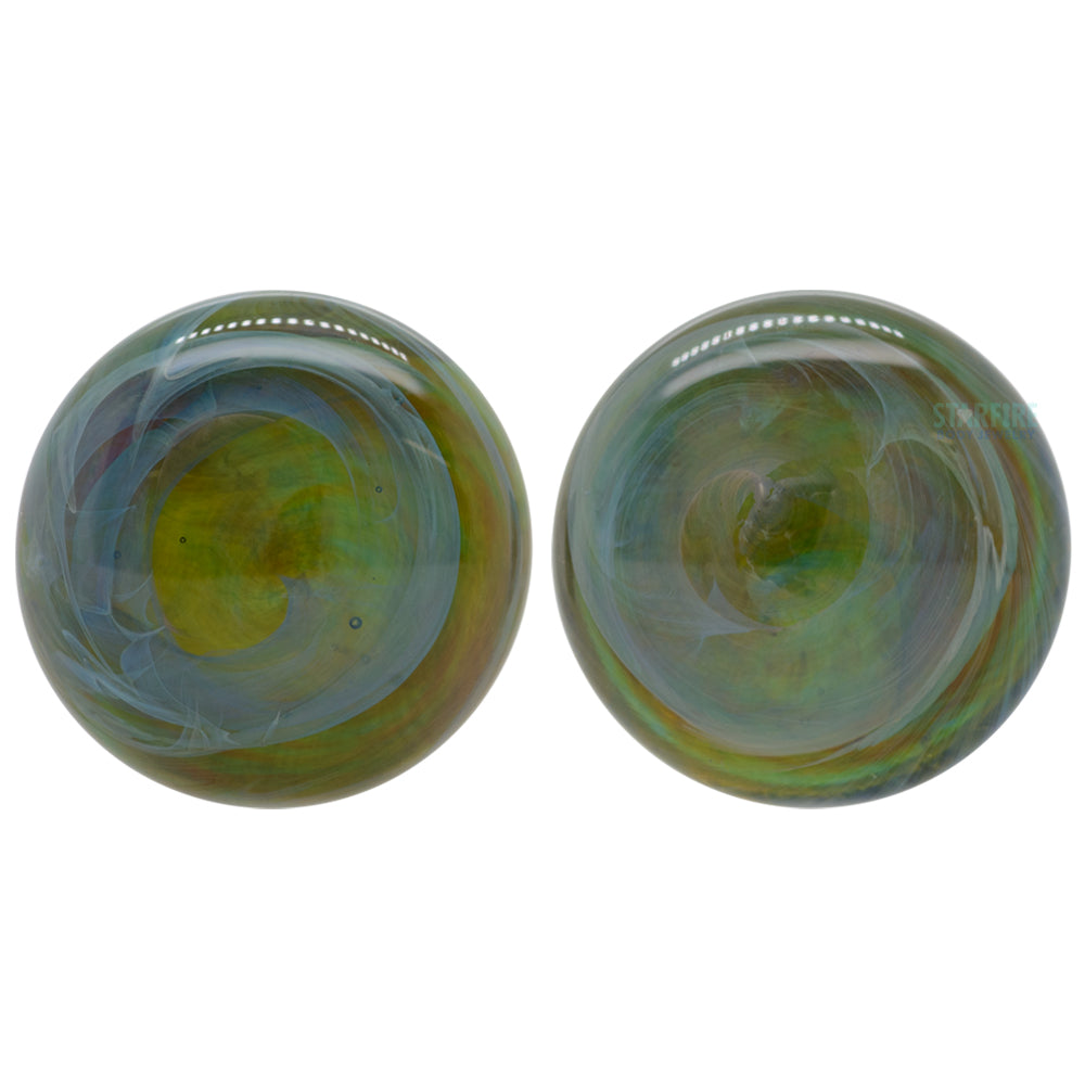 Glass Color Front Plugs - Blue Amber