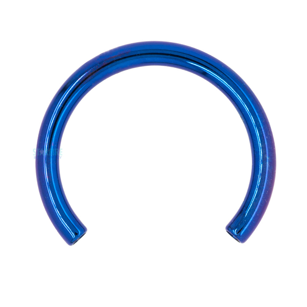 Titanium Threaded Circular Barbell Shaft - DB – Dark Blue