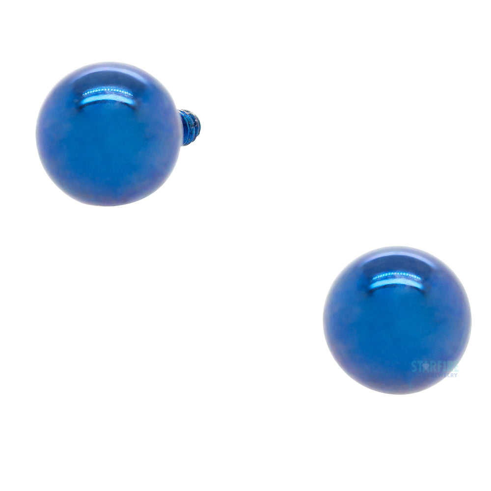 Titanium Threaded Ball - DB – Dark Blue