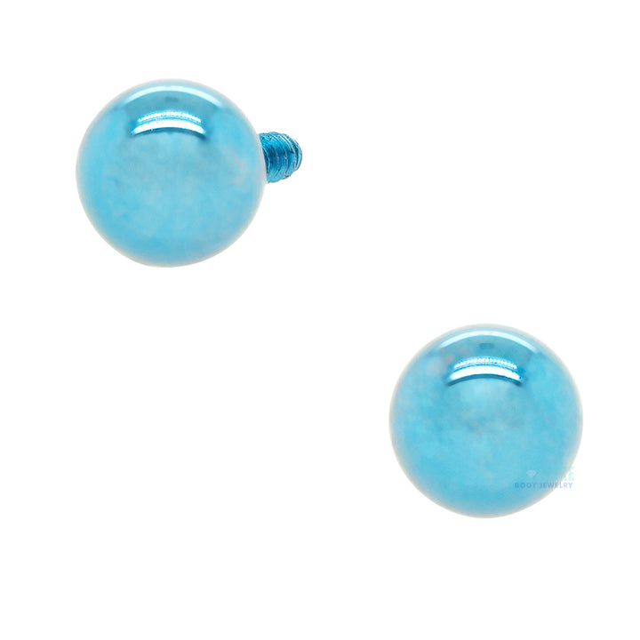 Titanium Threaded Ball – Light Blue