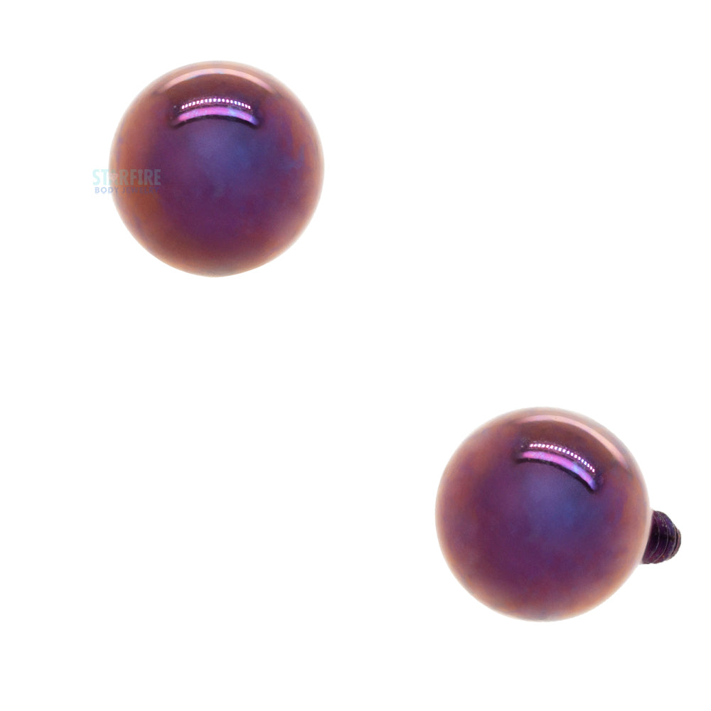 Titanium Threaded Ball – Purple