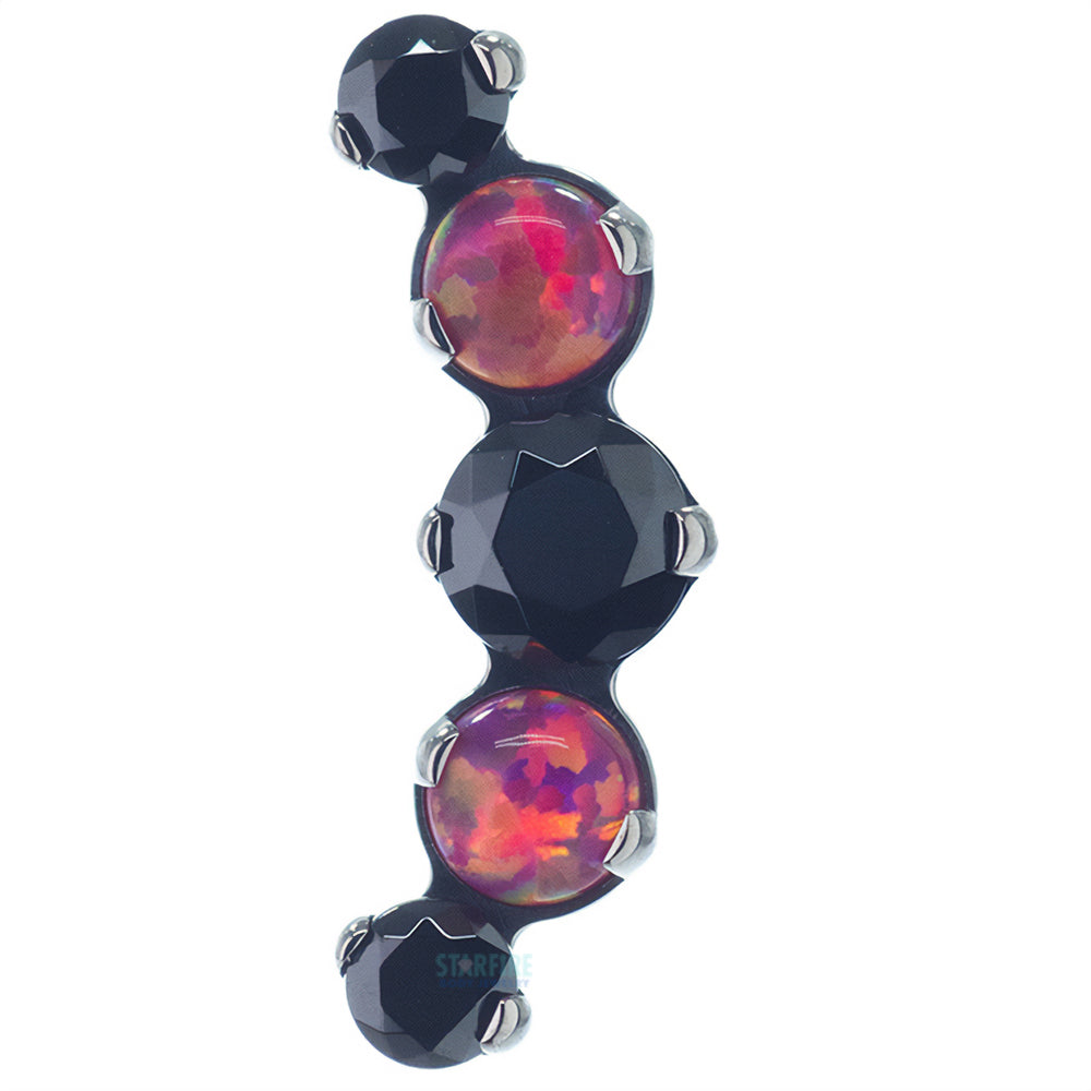 Mixed Gem "Prium" Cluster 1 Threaded End - custom color combos