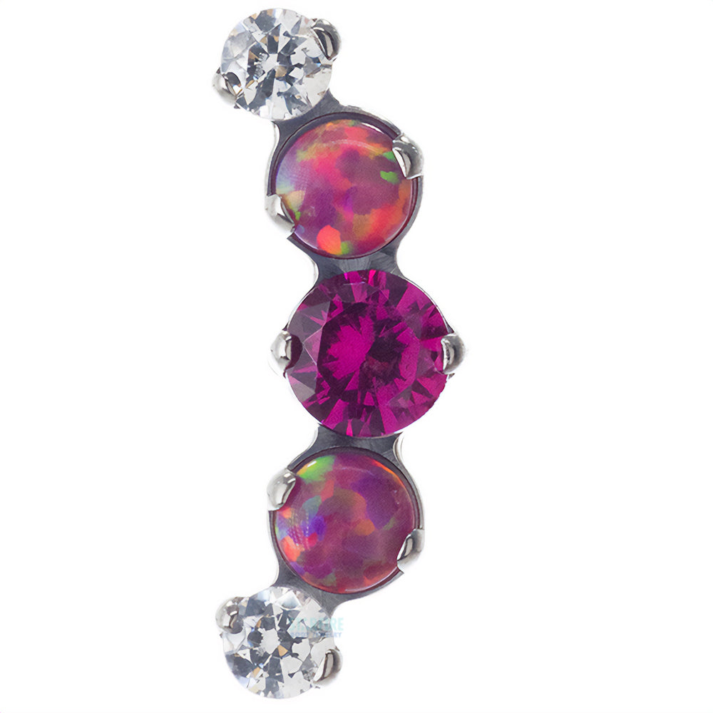 Mixed Gem "Prium" Cluster 1 Threaded End - custom color combos