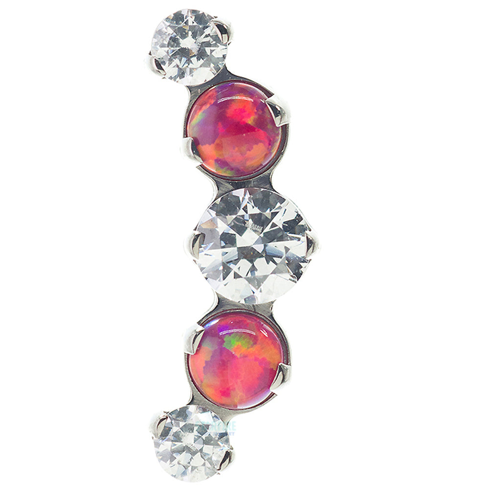 Mixed Gem "Prium" Cluster 1 Threaded End - custom color combos