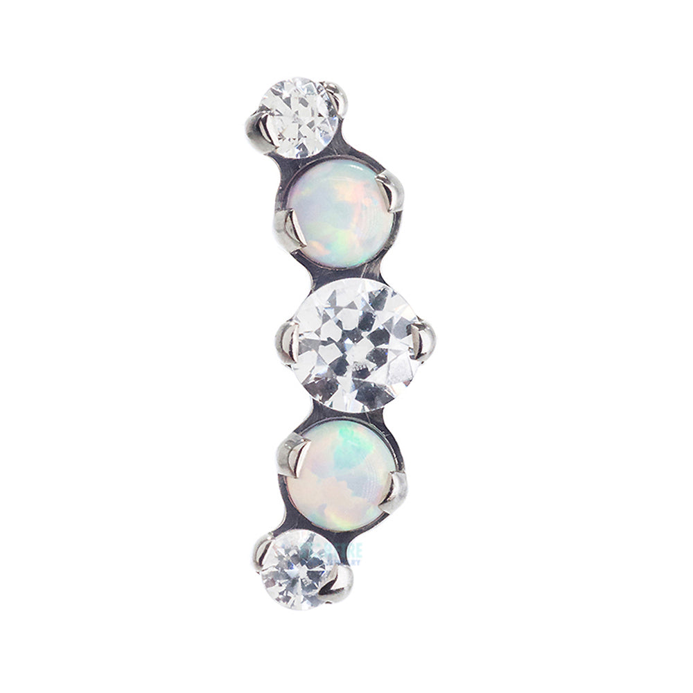 Mixed Gem "Prium" Cluster 1 Threaded End - custom color combos