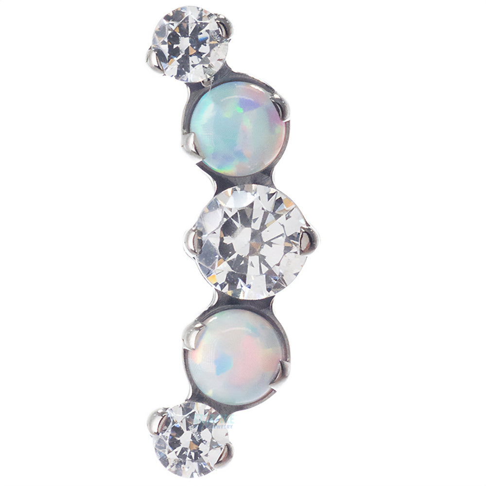Mixed Gem "Prium" Cluster 1 Threaded End - custom color combos
