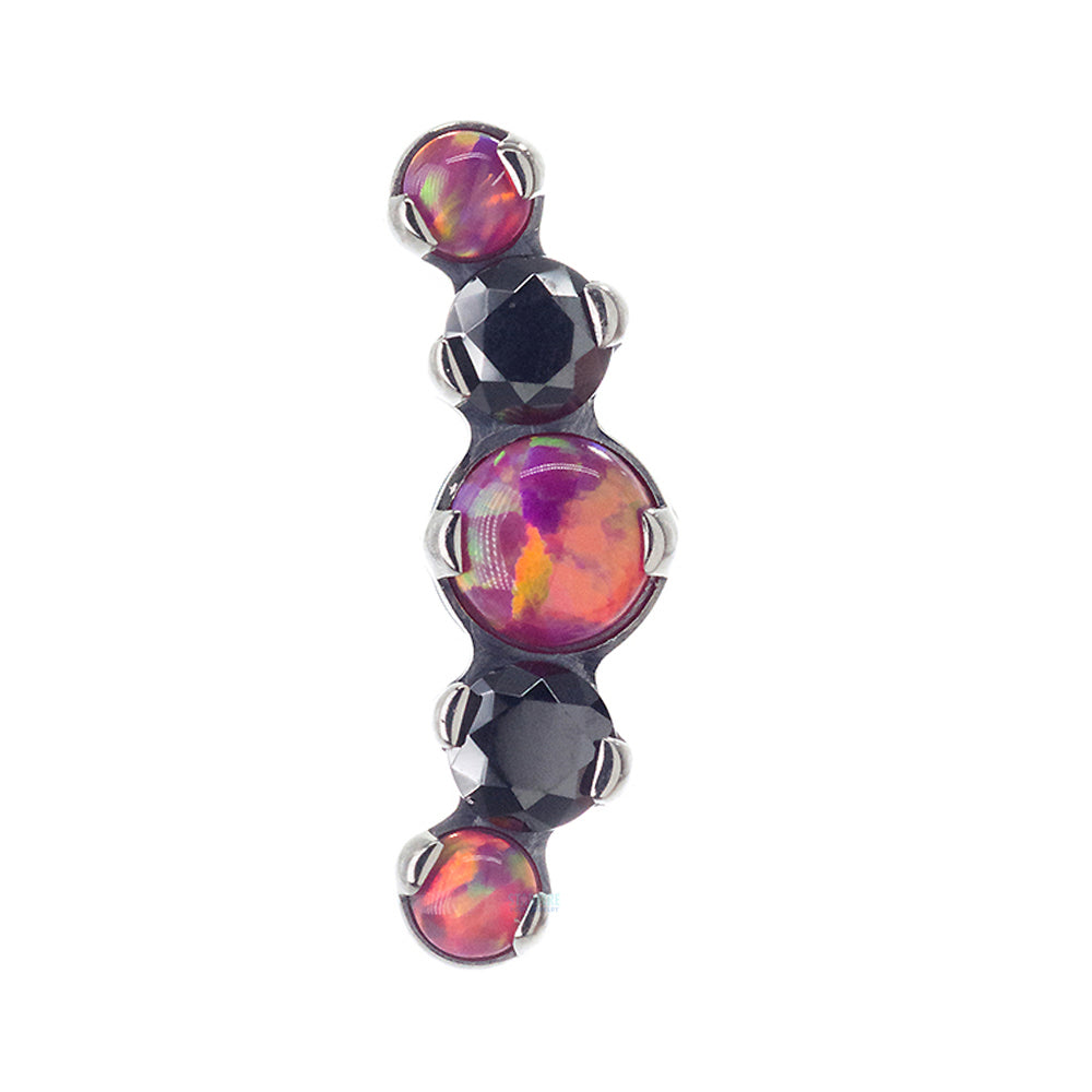 Mixed Gem "Prium" Cluster 2 Threaded End - custom color combos