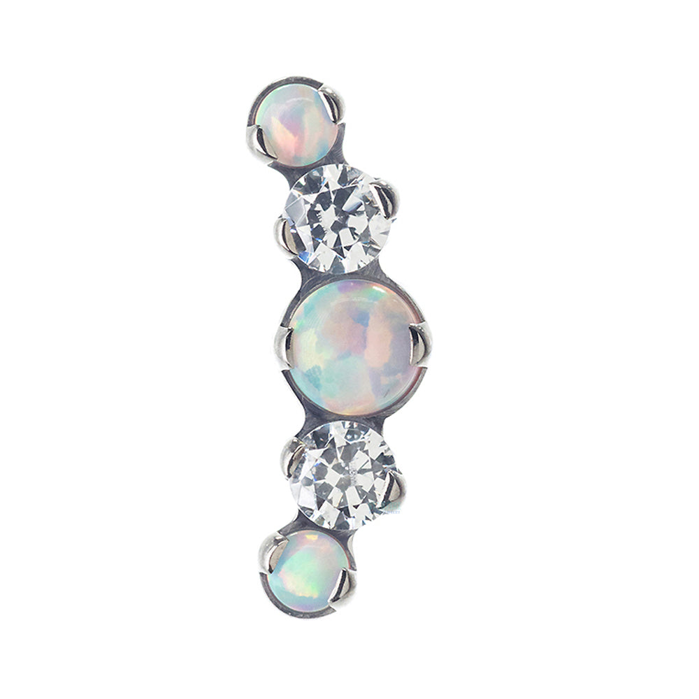 Mixed Gem "Prium" Cluster 2 Threaded End - custom color combos