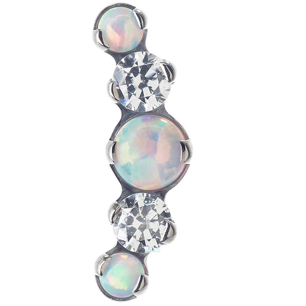 Mixed Gem "Prium" Cluster 2 Threaded End - custom color combos