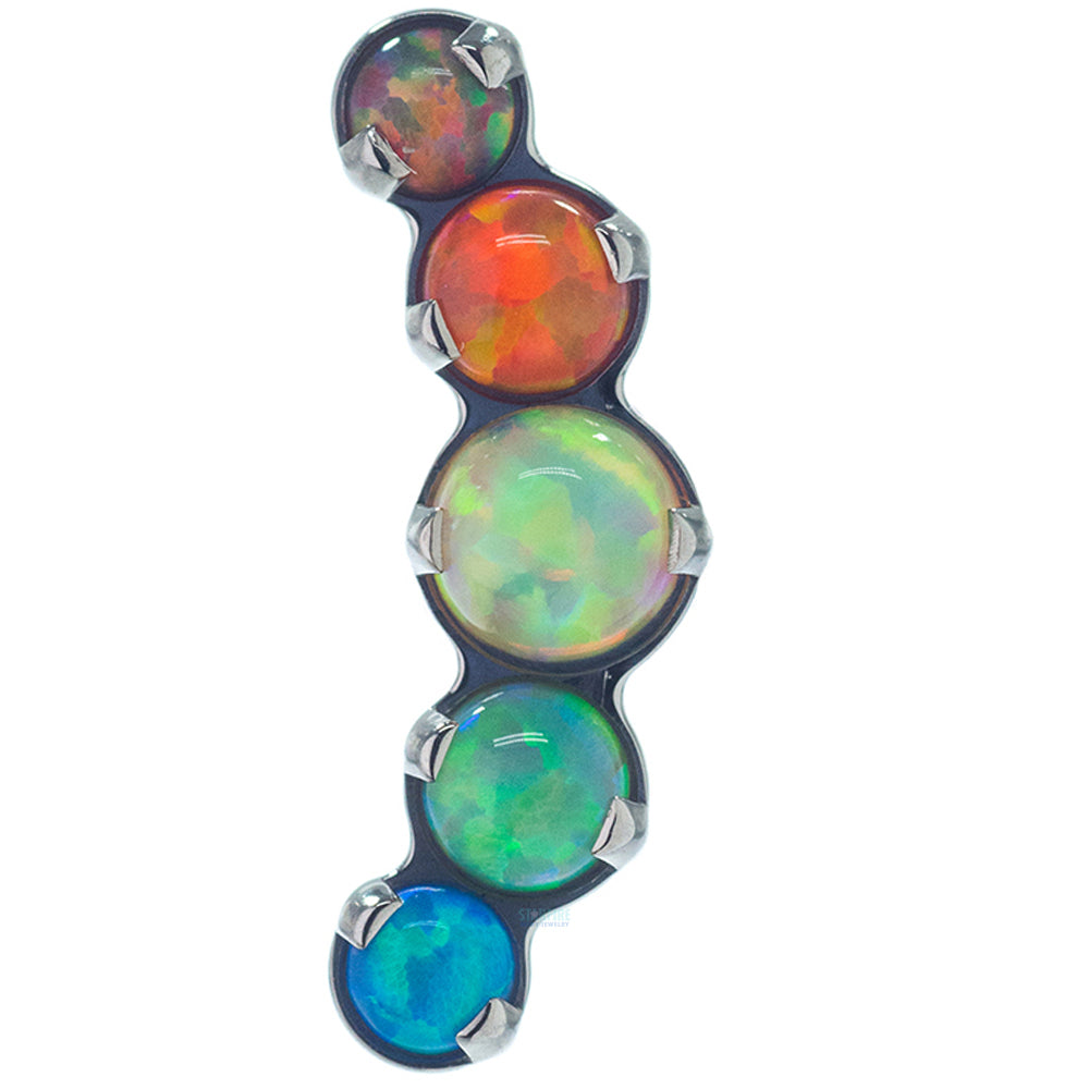 "Prium" Opal Cluster Threaded End - custom color combos