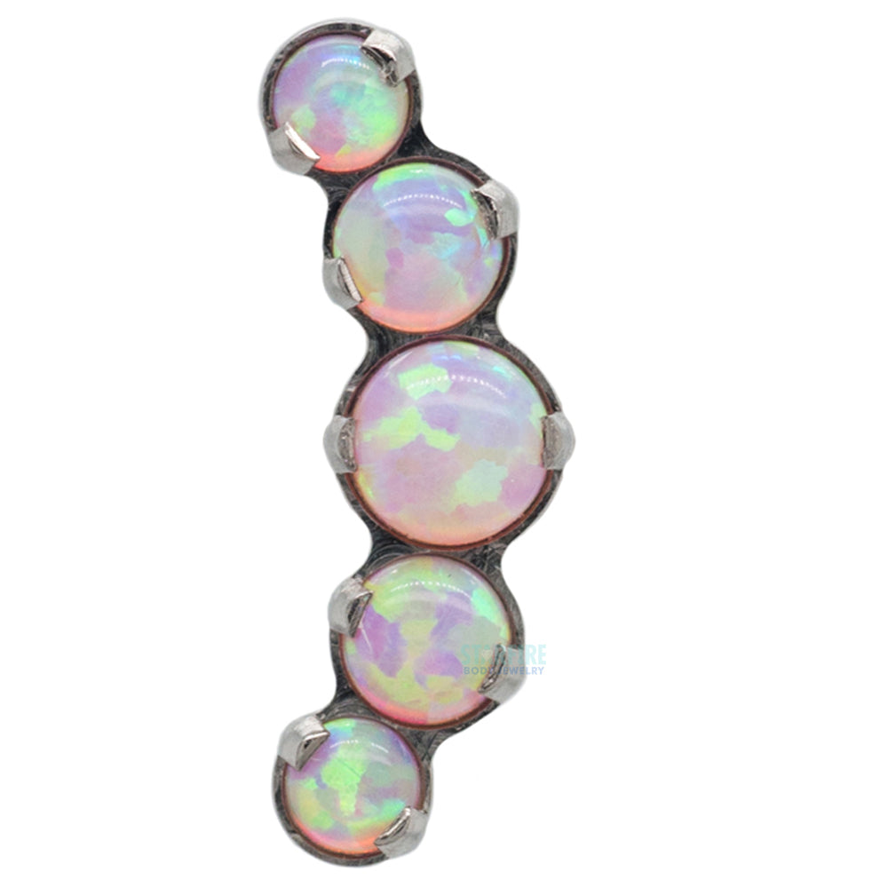 "Prium" Opal Cluster Threaded End