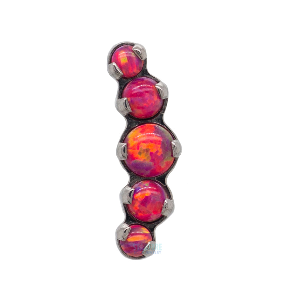 "Prium" Opal Cluster Threaded End