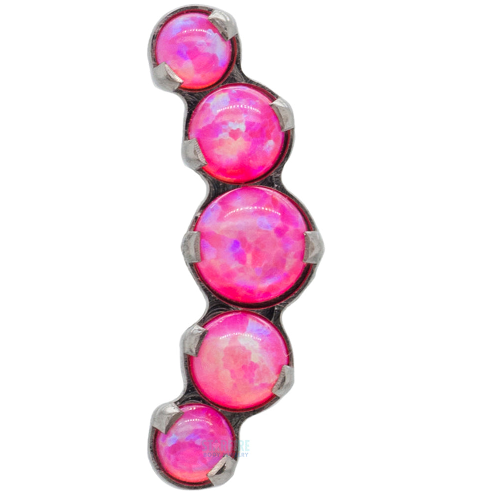 "Prium" Opal Cluster Threaded End