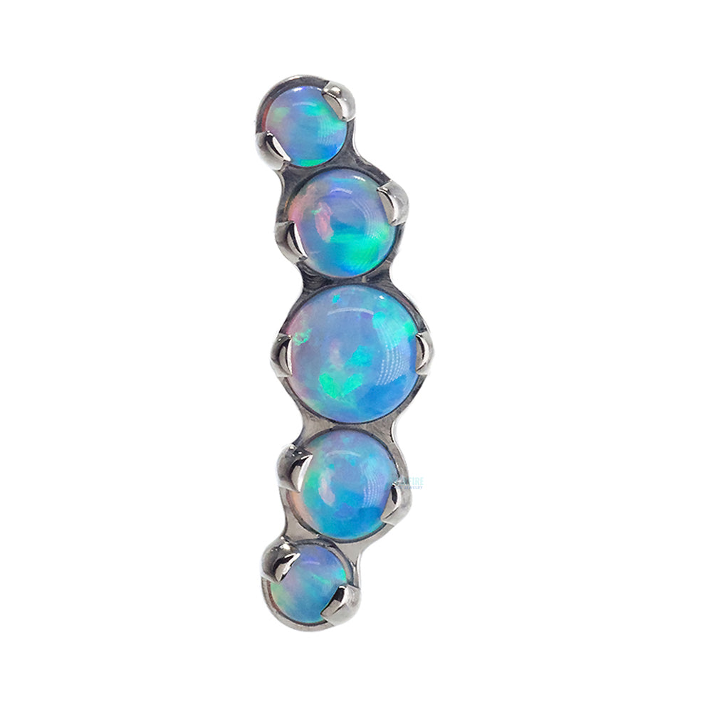 "Prium" Opal Cluster Threaded End