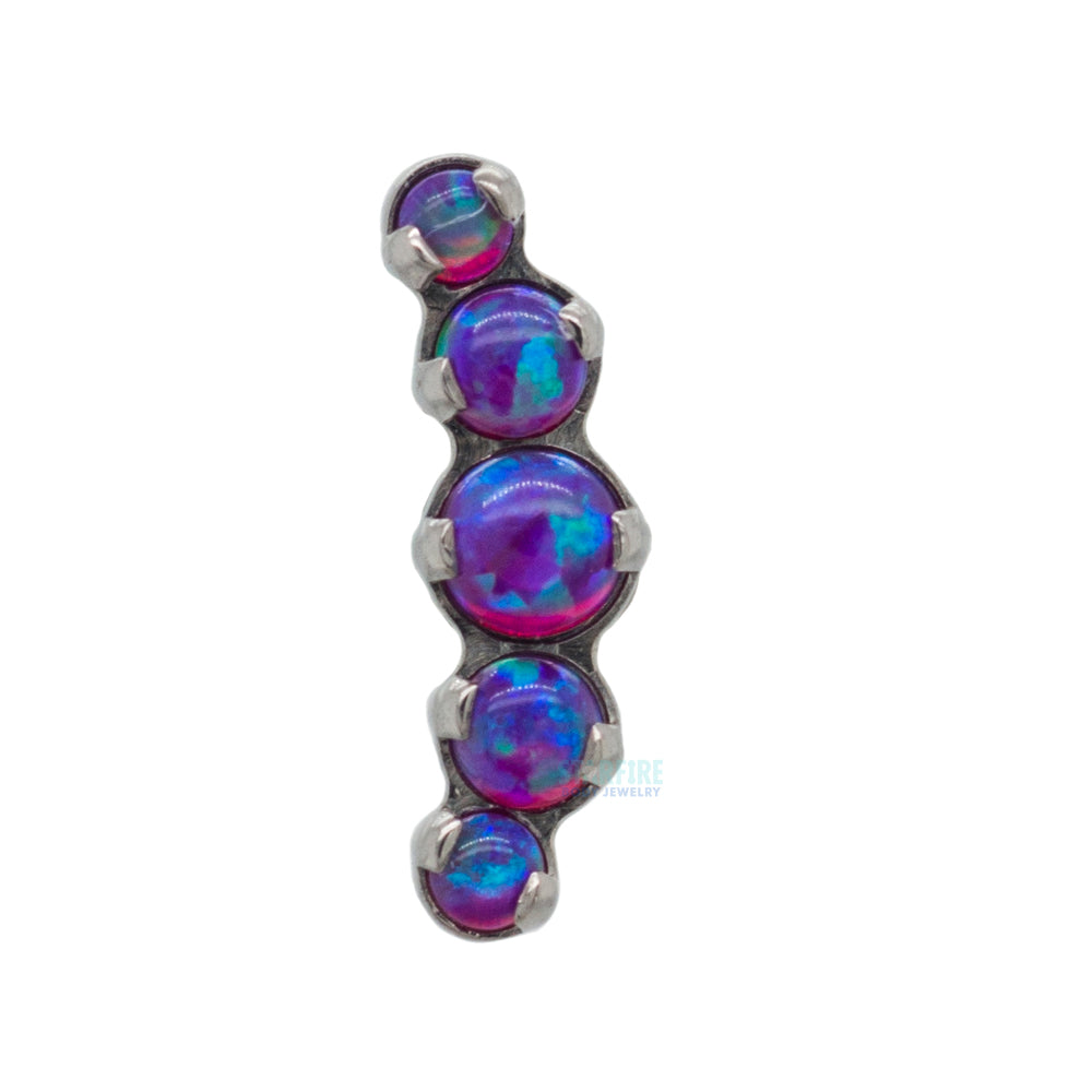 "Prium" Opal Cluster Threaded End