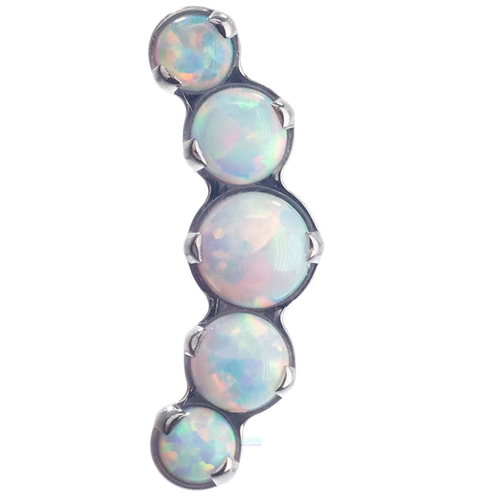 "Prium" Opal Cluster Threaded End