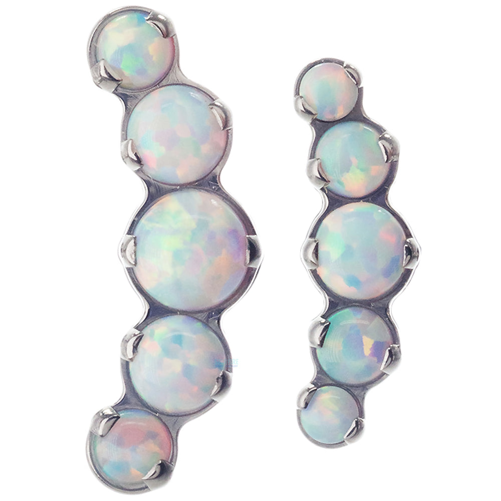 "Prium" Opal Cluster Threaded End