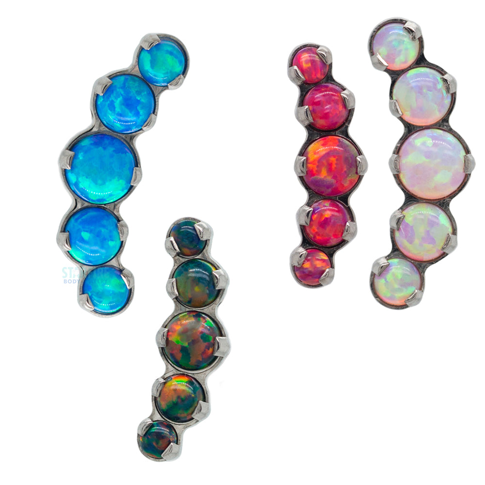"Prium" Opal Cluster Threaded End