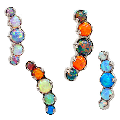 "Prium" Opal Cluster Threaded End - custom color combos