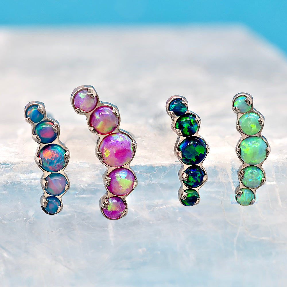 "Prium" Opal Cluster Threaded End