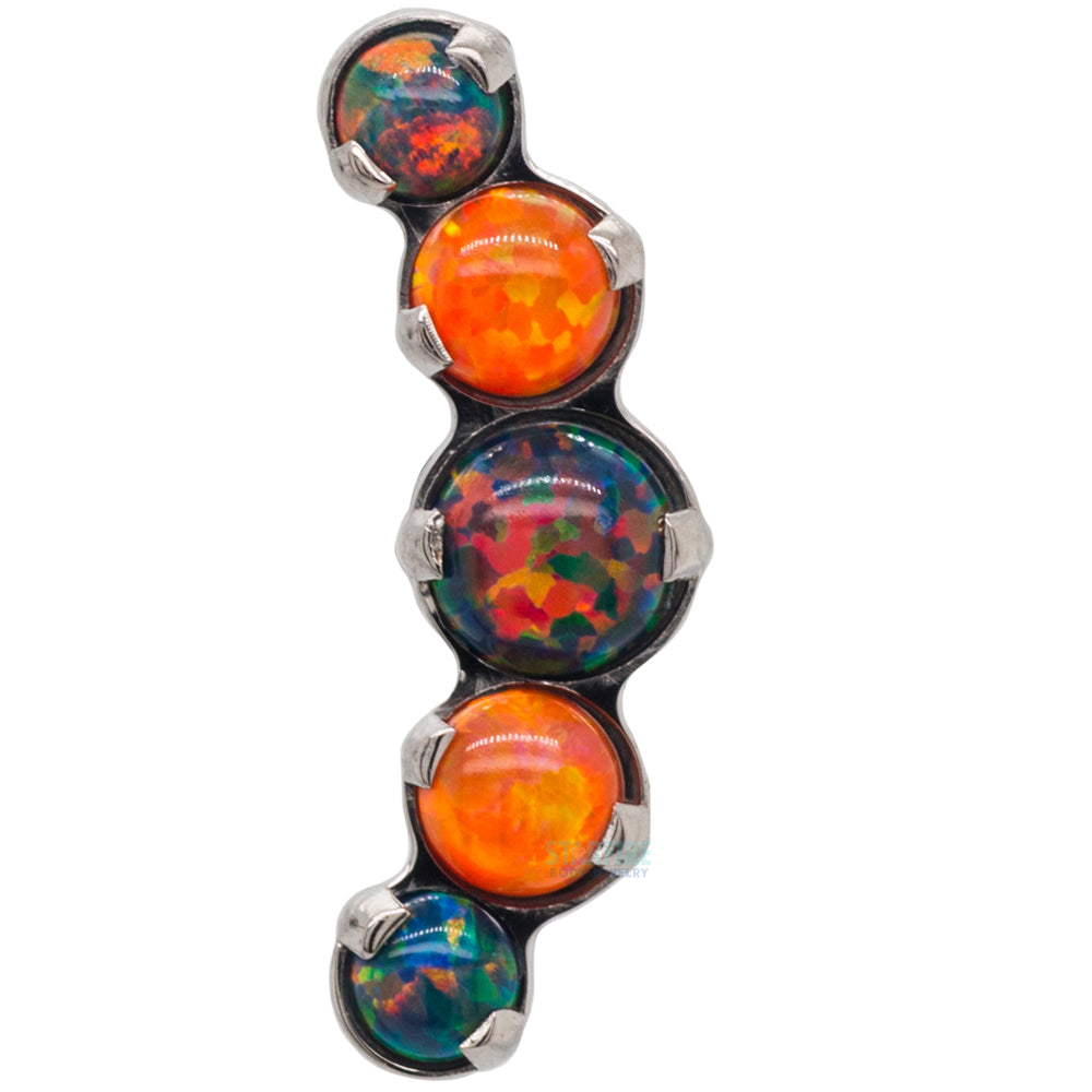 "Prium" Opal Cluster Threaded End - custom color combos