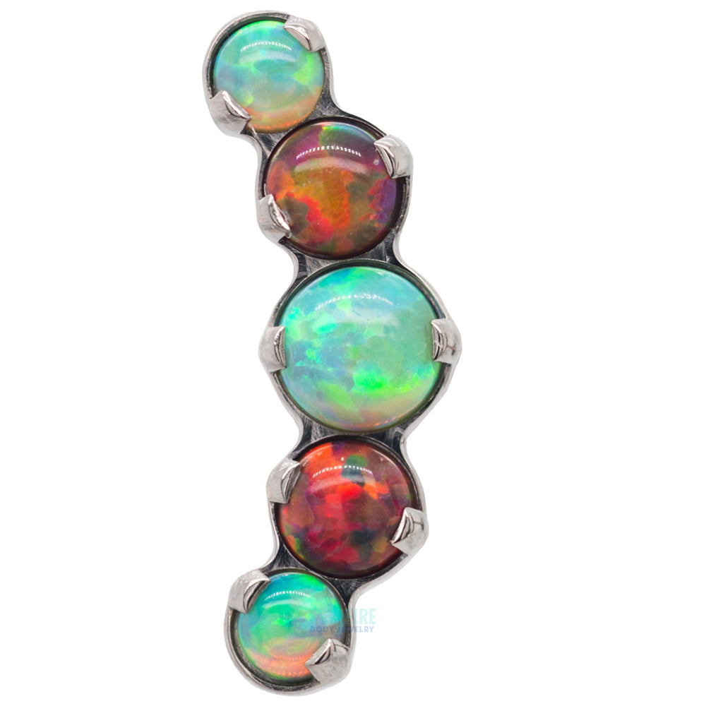 "Prium" Opal Cluster Threaded End - custom color combos