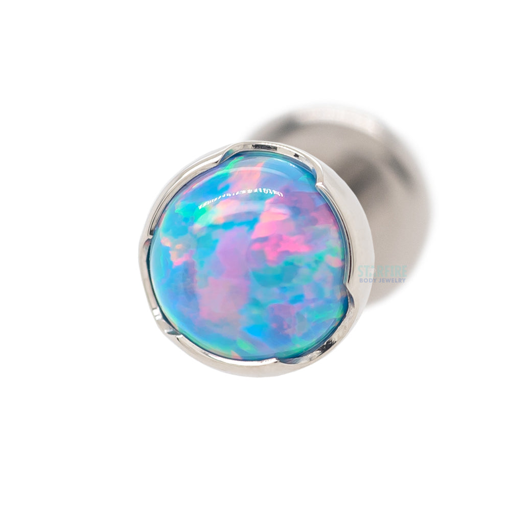 Prong-Set Opal Cabochon on Flatback