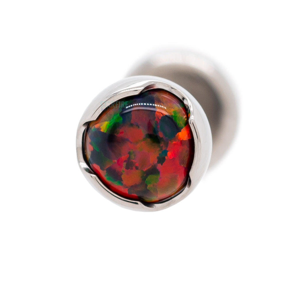 Prong-Set Opal Cabochon on Flatback