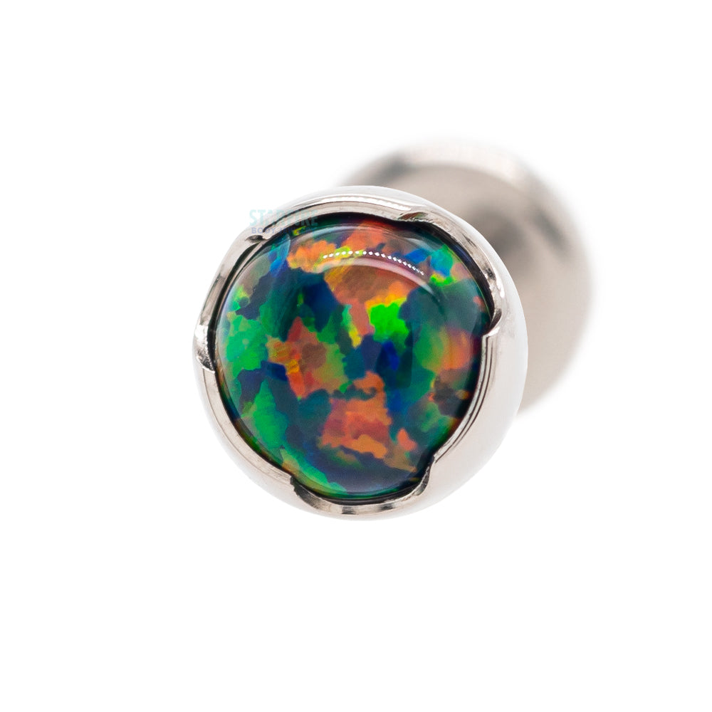 Prong-Set Opal Cabochon on Flatback