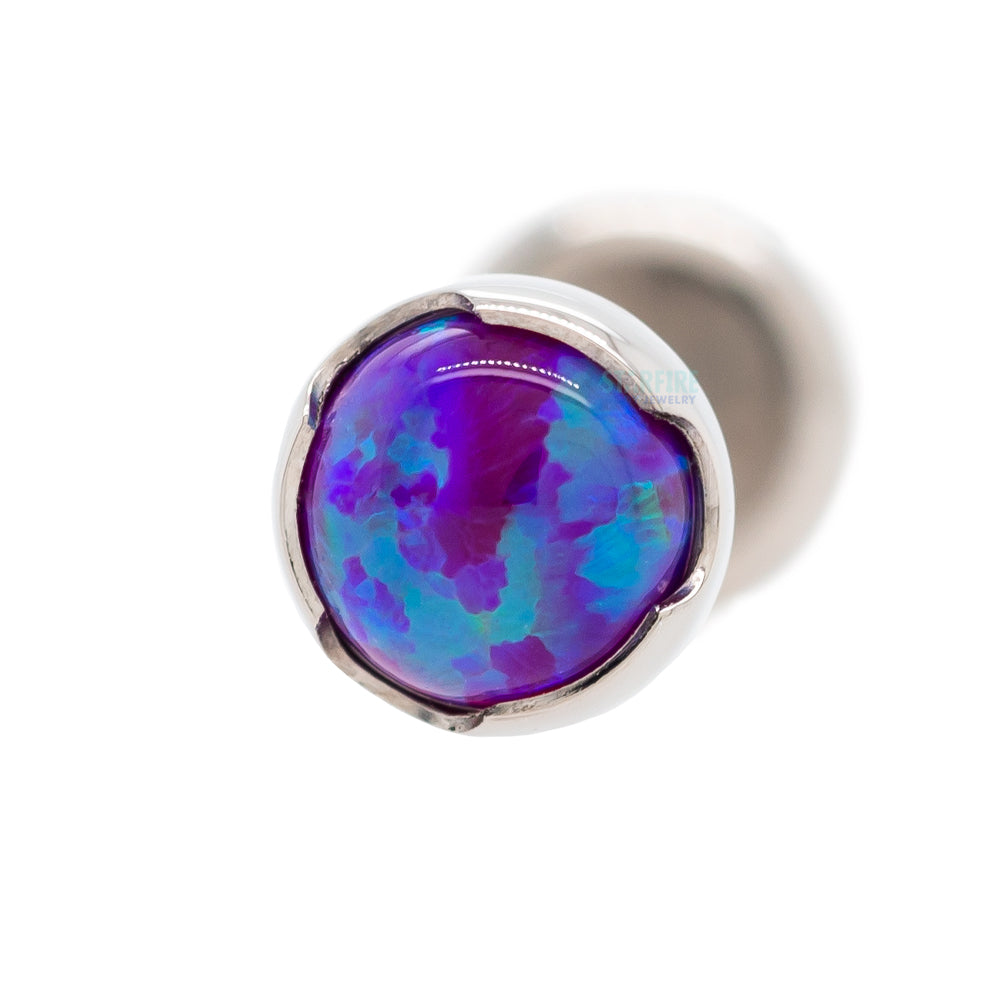 Prong-Set Opal Cabochon on Flatback