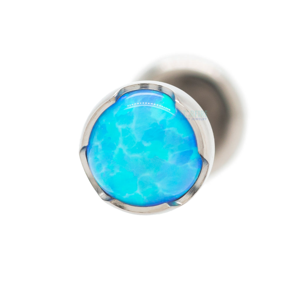 Prong-Set Opal Cabochon on Flatback