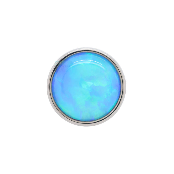 Bezel-Set Opal Cabochon on Flatback