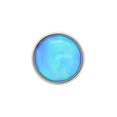 Bezel-Set Opal Cabochon Threaded End