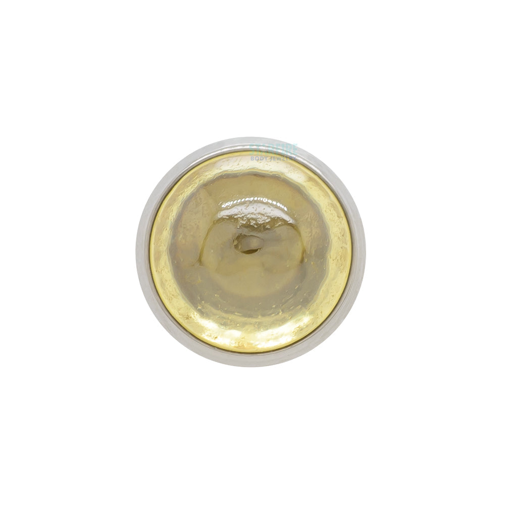 Bezel-Set Natural Stone Cabochon Threaded End